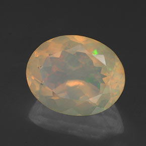 1.79 ct Multicolor Opal Stone, Natural Opal in Oval Facet Shape for Sale