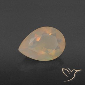 1.26 ct Multicolor Opal Stone, Natural Opal in Pear Facet Shape for Sale