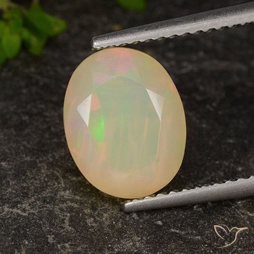 1.96 ct Oval Cut Opal, 10.2 x 8.1 mm From Ethiopia, Photo A