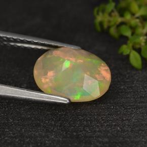 Opal Gemstone in 9.4 x 7.3 mm Size for Sale, Opal Stone in Multicolor Color