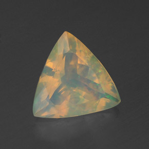 1.29 ct Multicolor Opal Stone, Natural Opal in Trillion Facet Shape for Sale