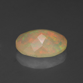 Opal Gemstone in 9.2 x 7.1 mm Size for Sale, Opal Stone in Multicolor Color