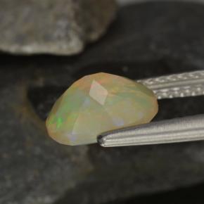 Opal Gemstone in 8.2 x 6.3 mm Size for Sale, Opal Stone in Multicolor Color