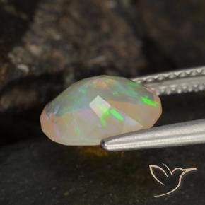Opal Gemstone in 9 x 7 mm (calibrated) Size for Sale, Opal Stone in Multicolor Color