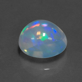2.79 ct Multicolor Opal Stone, Natural Opal in Oval Cabochon Shape for Sale