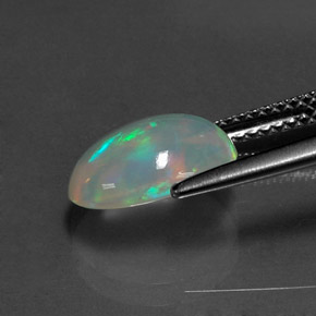 Opal Gemstone in 10.8 x 7.9 mm Size for Sale, Opal Stone in Multicolor Color