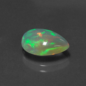 2.08 ct Multicolor Opal Stone, Natural Opal in Pear Cabochon Shape for Sale