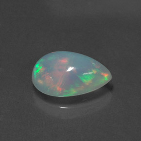 1.92 ct Multicolor Opal Stone, Natural Opal in Pear Cabochon Shape for Sale