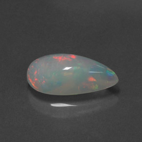 2.18 ct Multicolor Opal Stone, Natural Opal in Pear Cabochon Shape for Sale