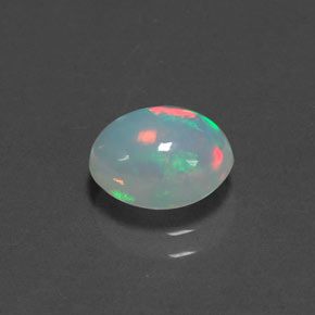 1.29 ct Multicolor Opal Stone, Natural Opal in Oval Cabochon Shape for Sale