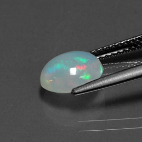 Opal Gemstone in 9 x 7 mm (calibrated) Size for Sale, Opal Stone in Multicolor Color
