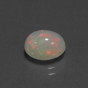 1.38 ct Multicolor Opal Stone, Natural Opal in Oval Cabochon Shape for Sale