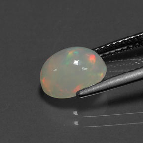 Opal Gemstone in 9 x 7 mm (calibrated) Size for Sale, Opal Stone in Multicolor Color