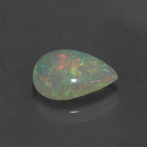 1.72 ct Multicolor Opal Stone, Natural Opal in Pear Cabochon Shape for Sale