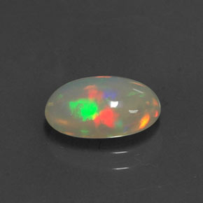 1.05 ct Multicolor Opal Stone, Natural Opal in Oval Cabochon Shape for Sale