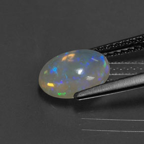 Opal Gemstone in 9 x 7 mm (calibrated) Size for Sale, Opal Stone in Multicolor Color