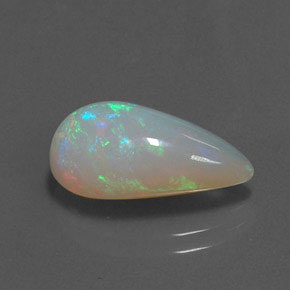 4.05 ct Multicolor Opal Stone, Natural Opal in Pear Cabochon Shape for Sale