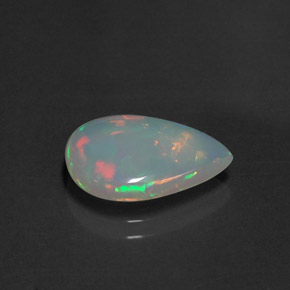 2.21 ct Multicolor Opal Stone, Natural Opal in Pear Cabochon Shape for Sale