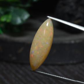 4.19 ct Multicolor Opal Gemstone, Opal Gem in Marquise Cabochon Shape for Sale.