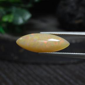 4.19 ct Multicolor Opal Stone, Natural Opal in Marquise Cabochon Shape for Sale