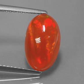 2.71 ct Multicolor Opal Gemstone, Opal Gem in Oval Cabochon Shape for Sale.