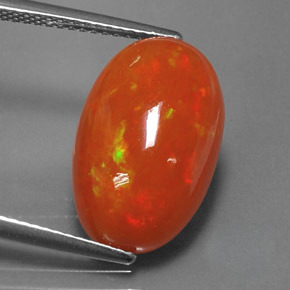 6.05 ct Multicolor Opal Gemstone, Opal Gem in Oval Cabochon Shape for Sale.