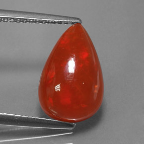 2.64 ct Multicolor Opal Gemstone, Opal Gem in Pear Cabochon Shape for Sale.