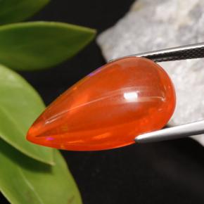 Opal Gemstone in 20 x 15 mm (calibrated) Size for Sale, Opal Stone in Medium Orange Color