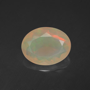 2.30 ct Multicolor Opal Gemstone, Opal Gem in Oval Facet Shape for Sale.