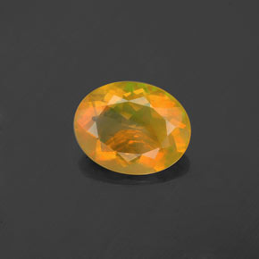 1.48 ct Multicolor Opal Gemstone, Opal Gem in Oval Facet Shape for Sale.