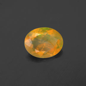 1.48 ct Multicolor Opal Stone, Natural Opal in Oval Facet Shape for Sale