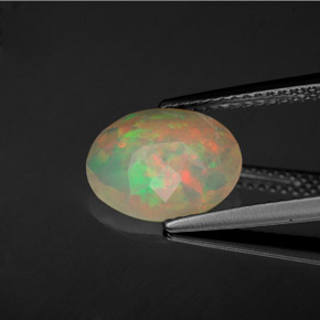 Opal Gemstone in 10.9 x 8.7 mm Size for Sale, Opal Stone in Multicolor Color