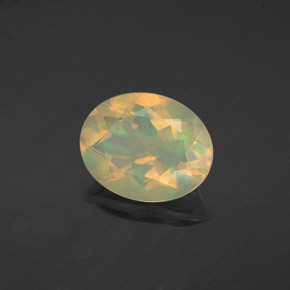 1.64 ct Multicolor Opal Stone, Natural Opal in Oval Facet Shape for Sale