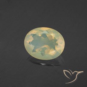 1.56 ct Multicolor Opal Stone, Natural Opal in Oval Facet Shape for Sale