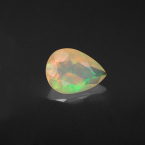 0.92 ct Multicolor Opal Stone, Natural Opal in Pear Facet Shape for Sale