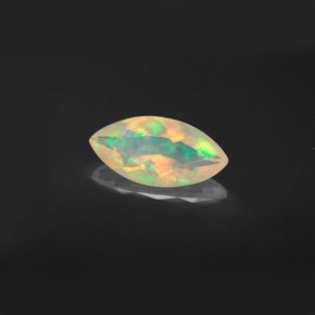 0.95 ct Multicolor Opal Stone, Natural Opal in Marquise Facet Shape for Sale