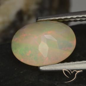Opal Gemstone in 9.5 x 7 mm Size for Sale, Opal Stone in Multicolor Color