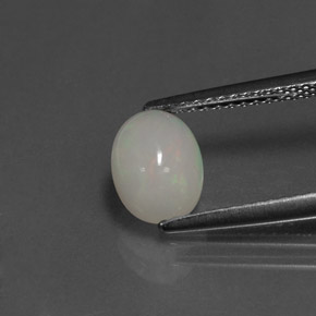 0.95 ct Multicolor Opal Gemstone, Opal Gem in Oval Cabochon Shape for Sale.