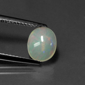 0.96 ct Multicolor Opal Gemstone, Opal Gem in Oval Cabochon Shape for Sale.