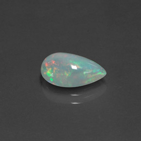 1.37 ct Multicolor Opal Stone, Natural Opal in Pear Cabochon Shape for Sale