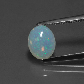 1.14 ct Multicolor Opal Gemstone, Opal Gem in Oval Cabochon Shape for Sale.