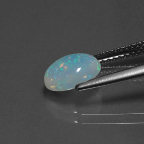 Opal Gemstone in 8.6 x 6.8 mm Size for Sale, Opal Stone in Multicolor Color
