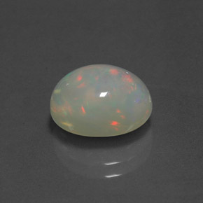 2.83 ct Multicolor Opal Stone, Natural Opal in Oval Cabochon Shape for Sale
