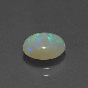 0.76 ct Multicolor Opal Stone, Natural Opal in Oval Cabochon Shape for Sale