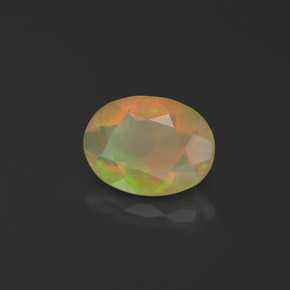 0.76 ct Multicolor Opal Stone, Natural Opal in Oval Facet Shape for Sale