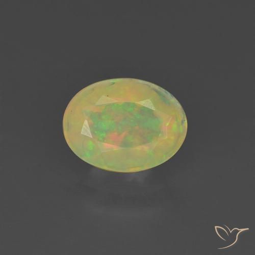 0.73ct Natural Multicolor Opal, Oval, Translucent, Photo A