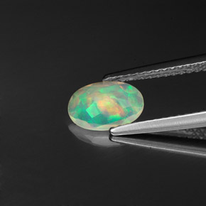 Opal Gemstone in 8.2 x 5.7 mm Size for Sale, Opal Stone in Multicolor Color