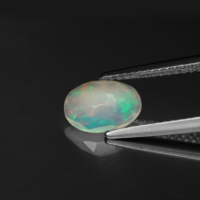 Opal Gemstone in 8.6 x 6.4 mm Size for Sale, Opal Stone in Multicolor Color