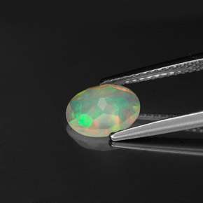 Opal Gemstone in 8.2 x 6.5 mm Size for Sale, Opal Stone in Multicolor Color