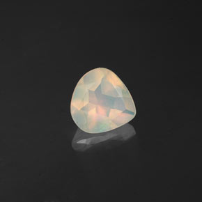 0.61 ct Multicolor Opal Stone, Natural Opal in Pear Facet Shape for Sale